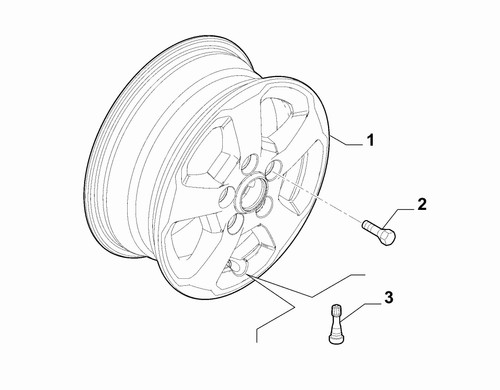 Genuine fiat 6j alloy - 16",